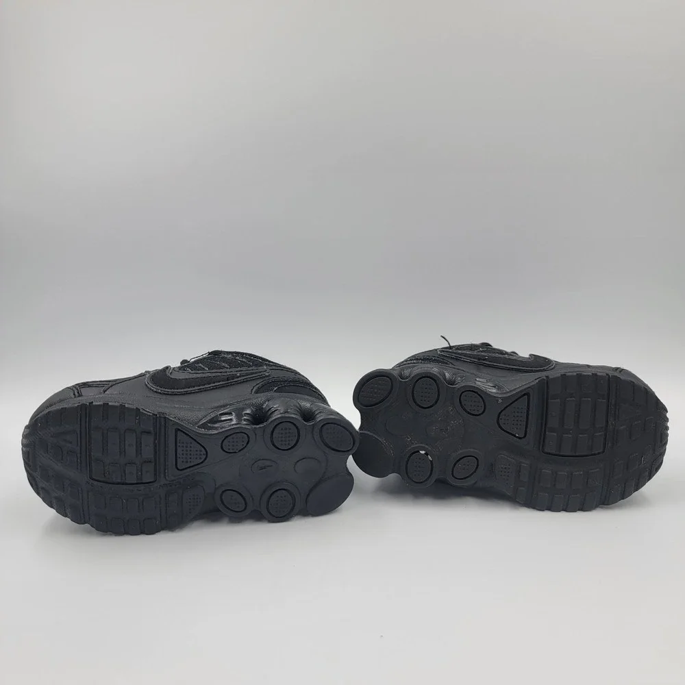 Y2k Nike Shox 2010 TD Toddler Size 5C Triple Black Running Shoes Sneakers Read